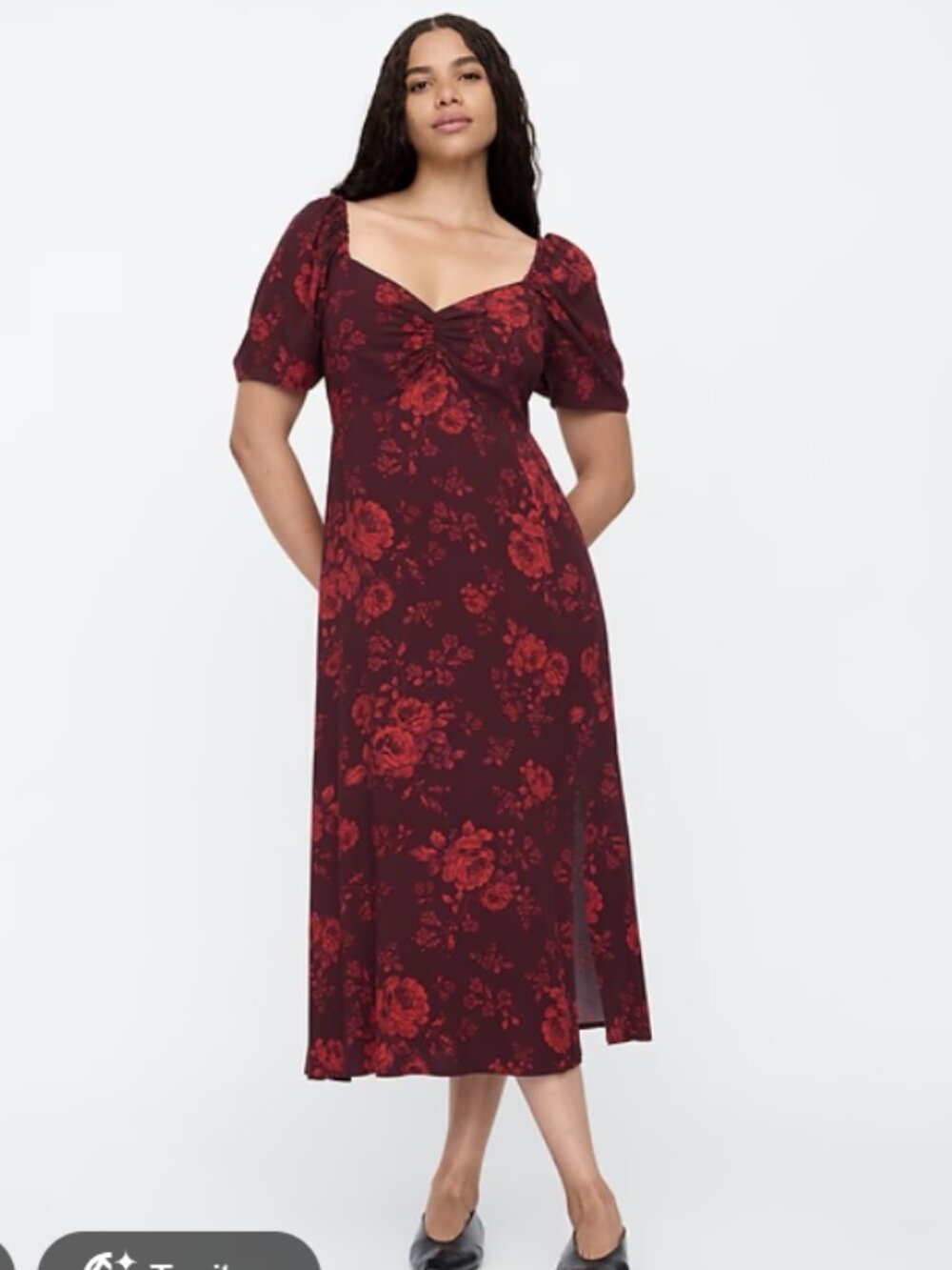 GAP Sweetheart Midi Dress